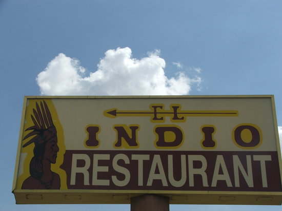 Before Picture - El Indio Exterior Sign