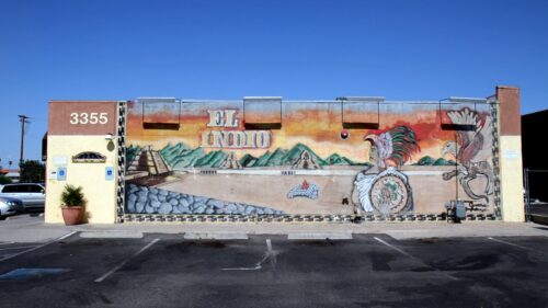 Before Picture - El Indio Exterior Mural